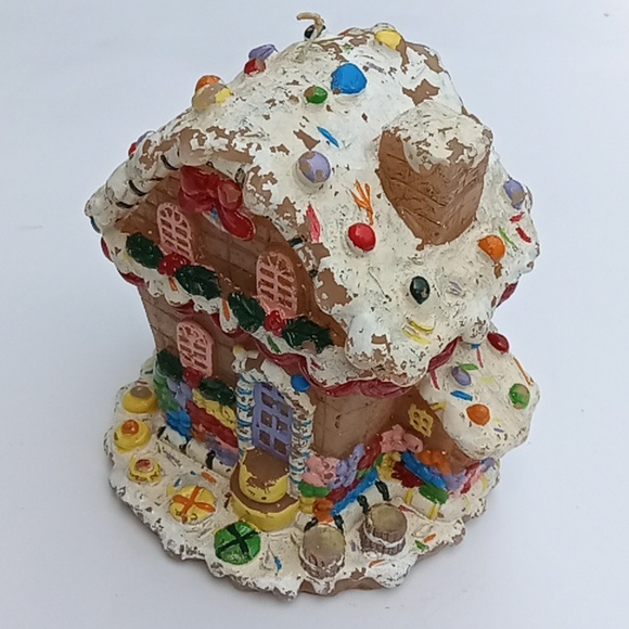 Vintage Other - Vintage Gingerbread House Large Candle